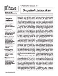 Grapefruit Interactions
