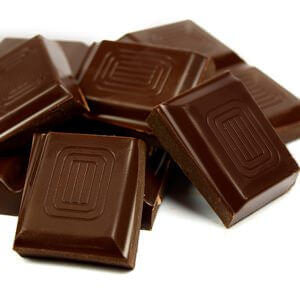 squares of dark chocolate